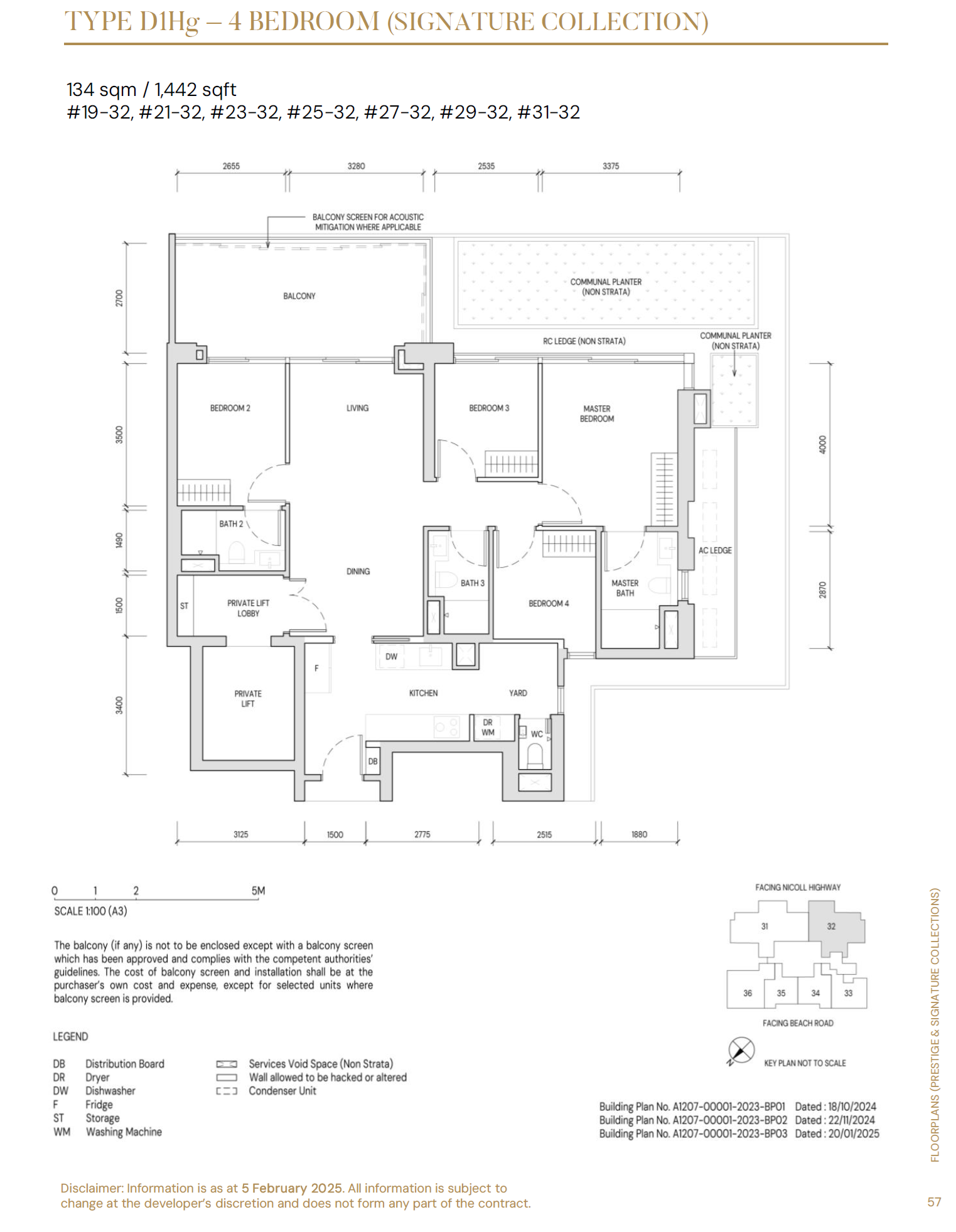 Aurea 1 Bedroom Floor Plan 7